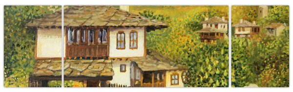 Obraz - Chaloupky v létě (170x50 cm)