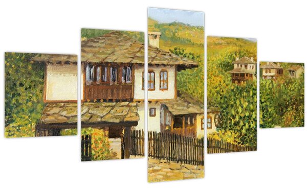 Obraz - Chaloupky v létě (125x70 cm)