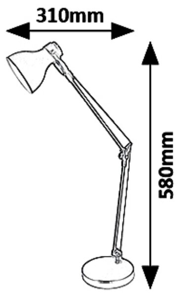 Stolní lampa CARTER černá