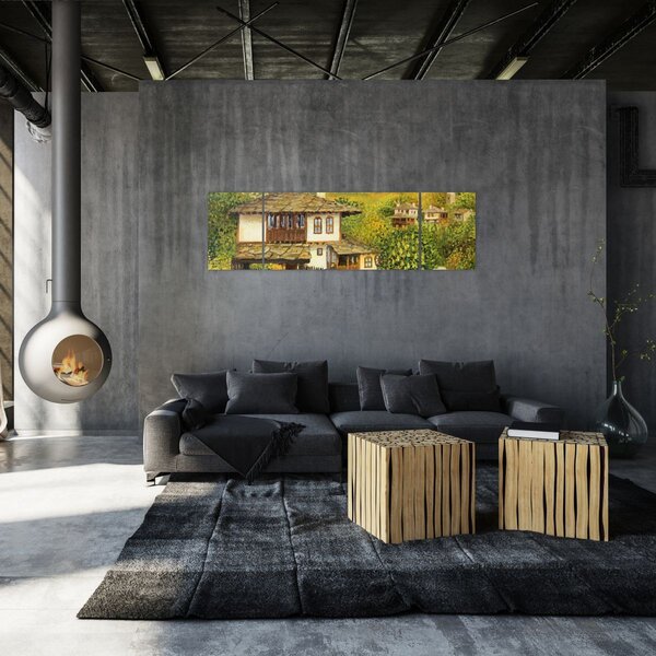 Obraz - Chaloupky v létě (170x50 cm)