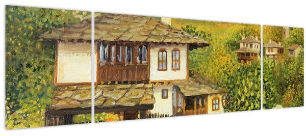 Obraz - Chaloupky v létě (170x50 cm)