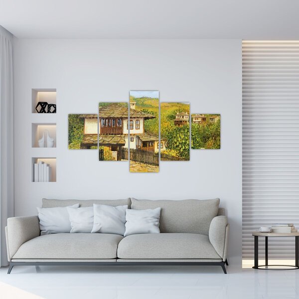 Obraz - Chaloupky v létě (125x70 cm)
