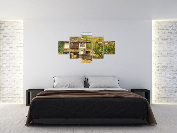 Obraz - Chaloupky v létě (125x70 cm)