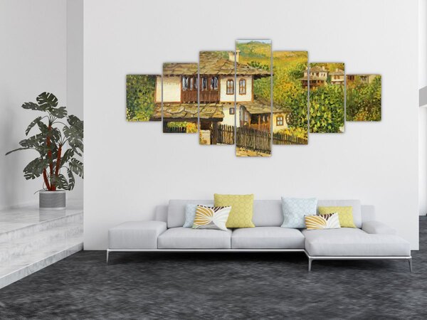Obraz - Chaloupky v létě (210x100 cm)