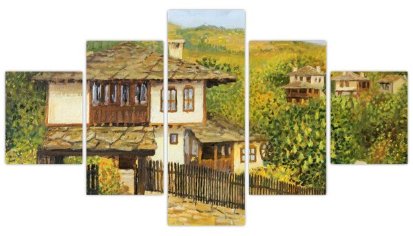 Obraz - Chaloupky v létě (125x70 cm)