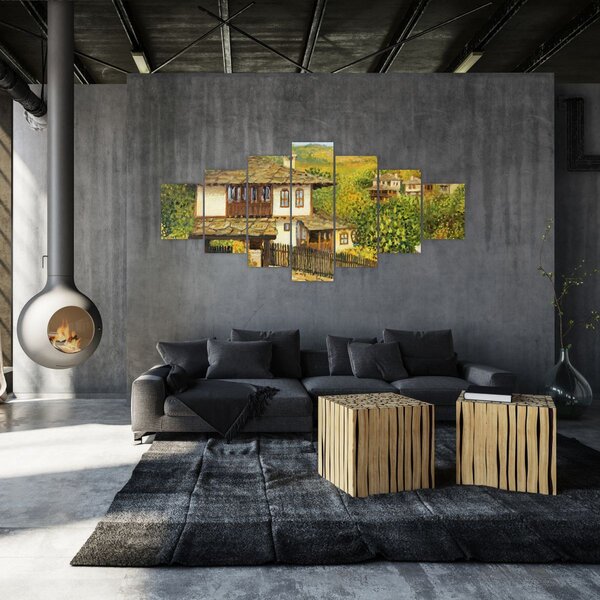 Obraz - Chaloupky v létě (210x100 cm)