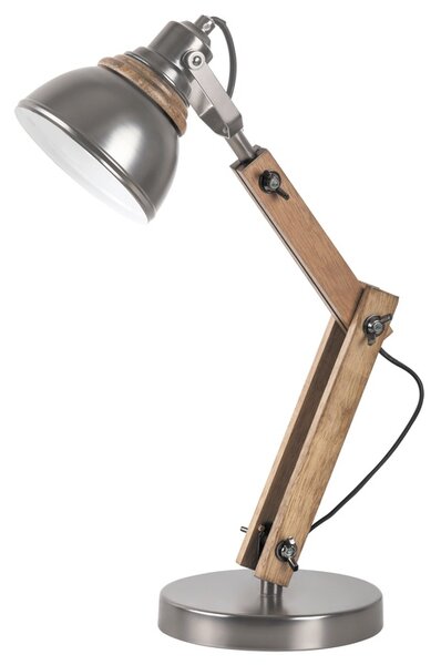 Stolní lampa AKSEL antracitová/buk