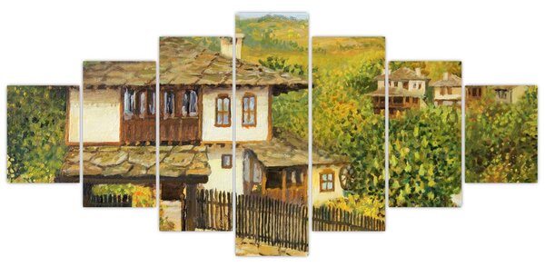 Obraz - Chaloupky v létě (210x100 cm)