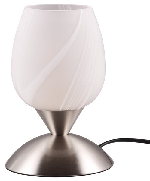 Stolní lampa CUP II bílá/chrom