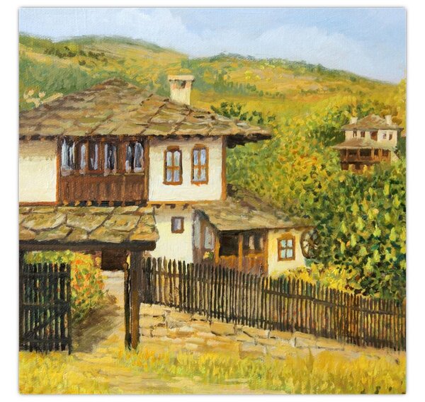 Obraz - Chaloupky v létě (30x30 cm)
