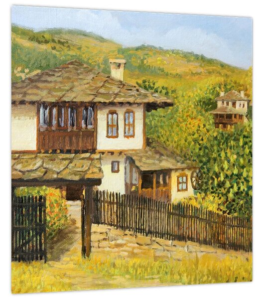 Obraz - Chaloupky v létě (30x30 cm)