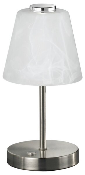 Stolní LED lampa EMMY bílá/nikl