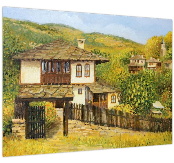 Obraz - Chaloupky v létě (70x50 cm)
