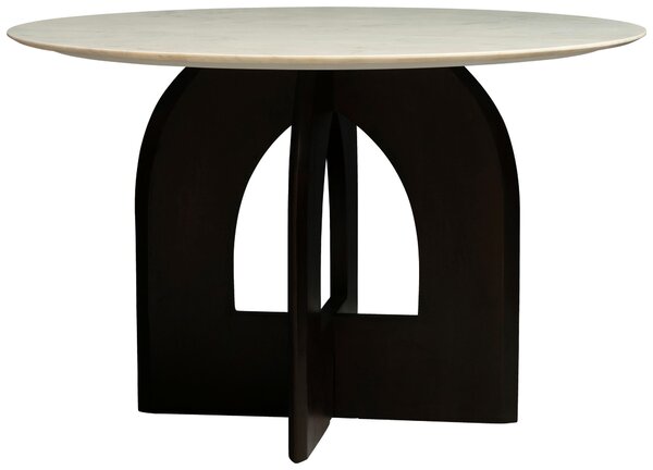 JÍDELNÍ STŮL, bílá, barvy vlašských ořechů, 120/76/120 cm Livetastic - Jídelní stoly, Online Only