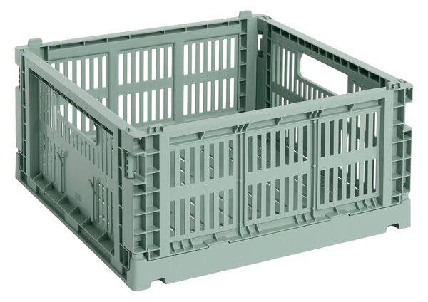 HAY Úložný box Colour Crate, Medium Square, Sage Green