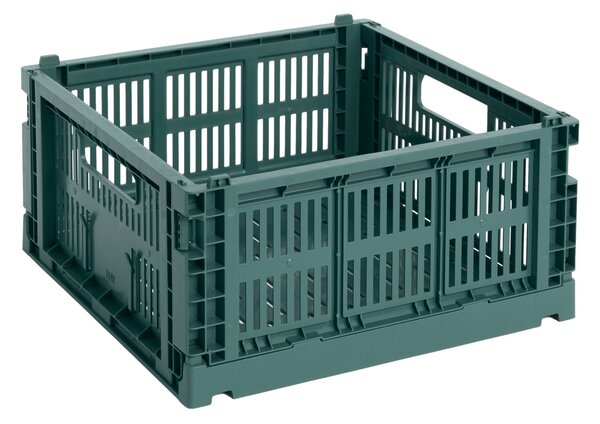 HAY Úložný box Colour Crate, Medium Square, Dark Green