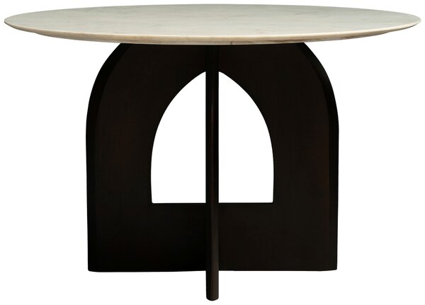 JÍDELNÍ STŮL, bílá, barvy vlašských ořechů, 120/76/120 cm Livetastic - Jídelní stoly, Online Only