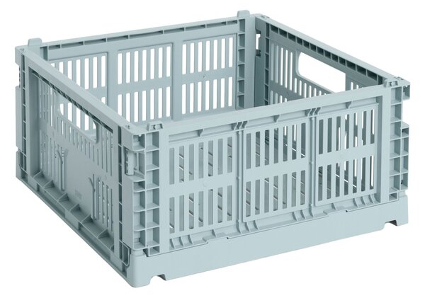 HAY Úložný box Colour Crate, Medium Square, Dusty Blue