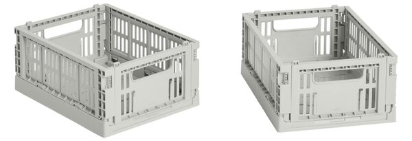HAY Úložné boxy Colour Crate, Mini, 2 kusy, Grey