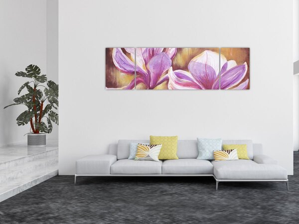Obraz - Květy magnólie (170x50 cm)