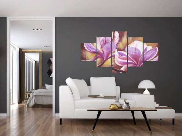 Obraz - Květy magnólie (125x70 cm)