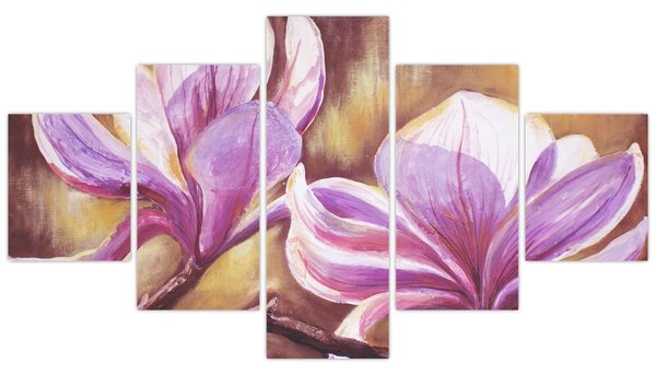 Obraz - Květy magnólie (125x70 cm)