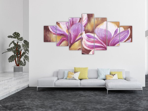 Obraz - Květy magnólie (210x100 cm)
