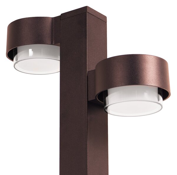 Venkovní LED sloupková lampa TORDERA Hnědá