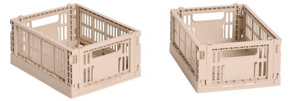 HAY Úložné boxy Colour Crate, Mini, 2 kusy, Powder