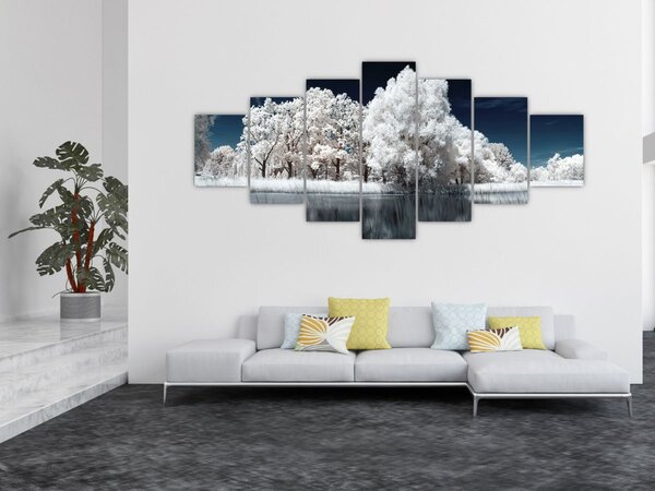Obraz - Sněhobílé stromy (210x100 cm)