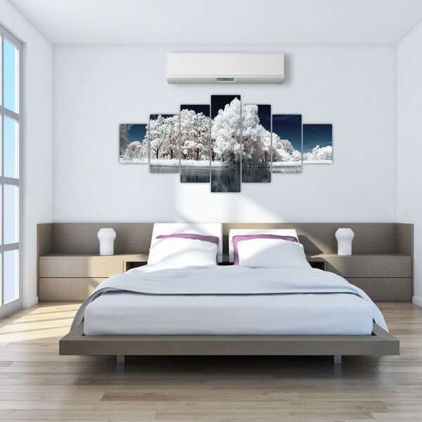 Obraz - Sněhobílé stromy (210x100 cm)