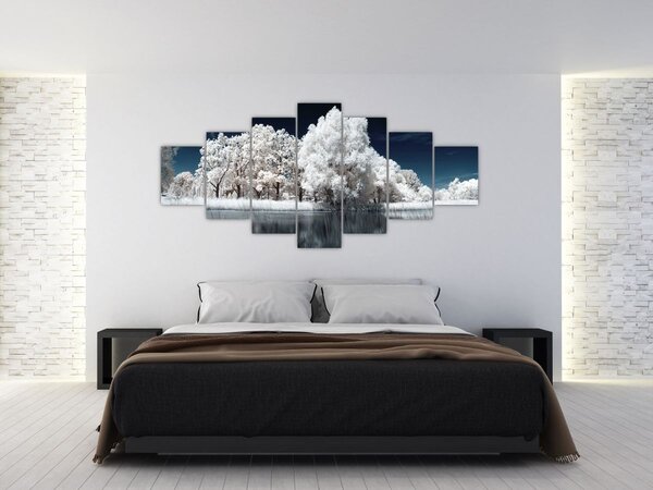 Obraz - Sněhobílé stromy (210x100 cm)