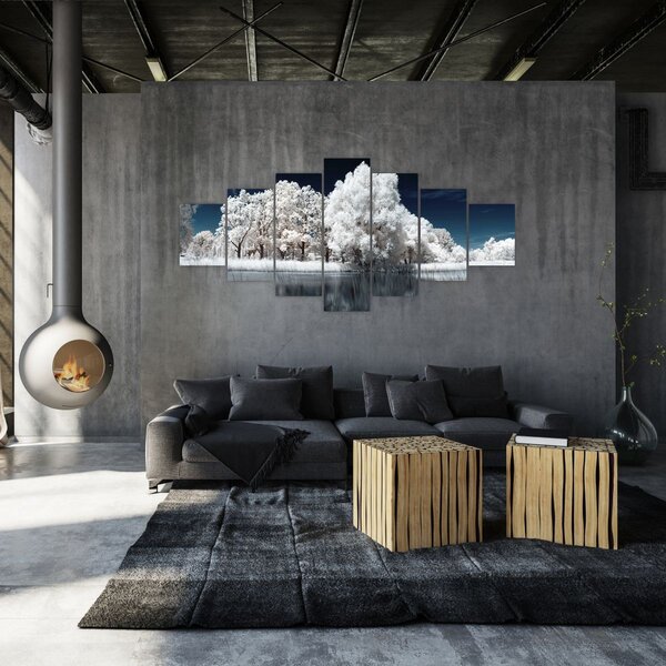 Obraz - Sněhobílé stromy (210x100 cm)