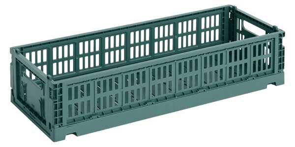 HAY Úložný box Colour Crate, Mini Oblong, Dark Green