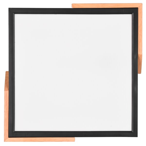 Stropní LED svítidlo KOV černá/světlé dřevo