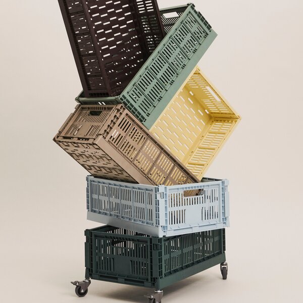 HAY Úložný box Colour Crate, Small, Warm Grey