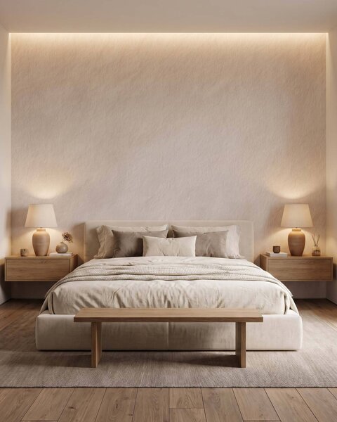Fototapety Světle béžové pozadí ve stylu dekorativní omítky, minimalistický styl, kamenná struktura, Tapety Unikátní, w09800 : uwalls.cz