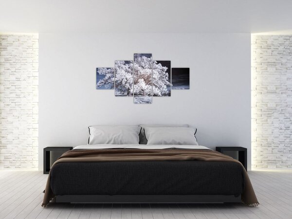 Obraz - Sněhobílý strom (125x70 cm)