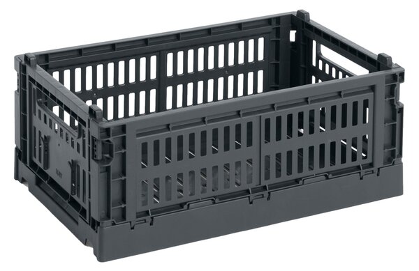 HAY Úložný box Colour Crate, Small, Charcoal