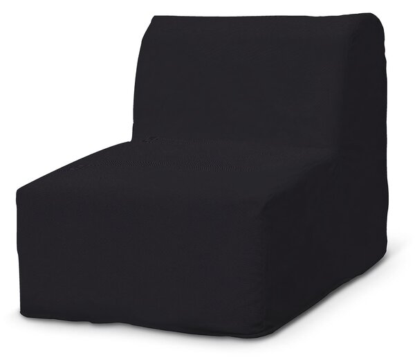 Potah na křeslo Lycksele jednoduchý barva černá látka pletený vzor