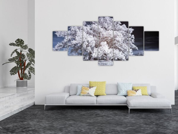 Obraz - Sněhobílý strom (210x100 cm)