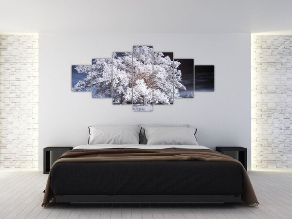 Obraz - Sněhobílý strom (210x100 cm)