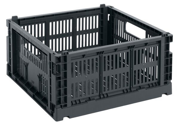 HAY Úložný box Colour Crate, Medium Square, Charcoal