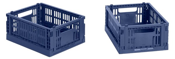 HAY Úložné boxy Colour Crate, Mini, 2 kusy, Dark Blue