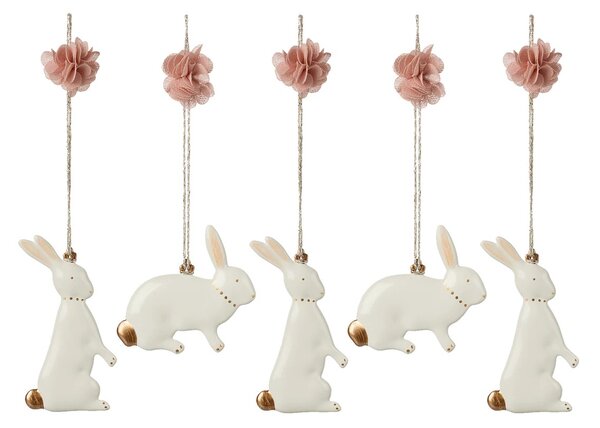 Velikonoční dekorace zajíčci Easter Bunny - set 5 Maileg