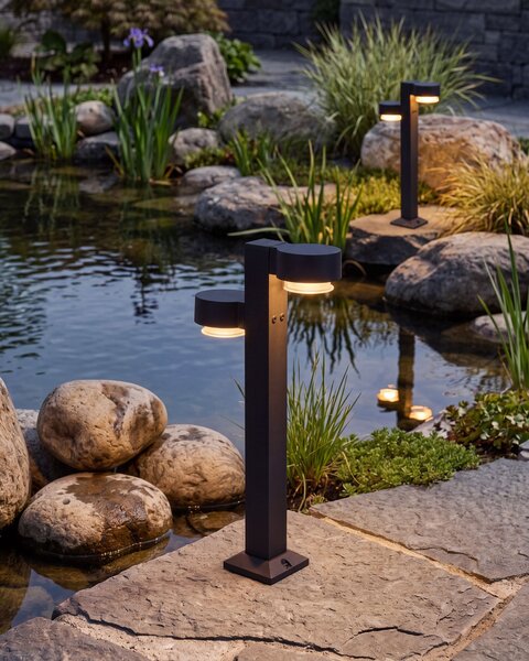 Venkovní LED sloupková lampa TORDERA Černá