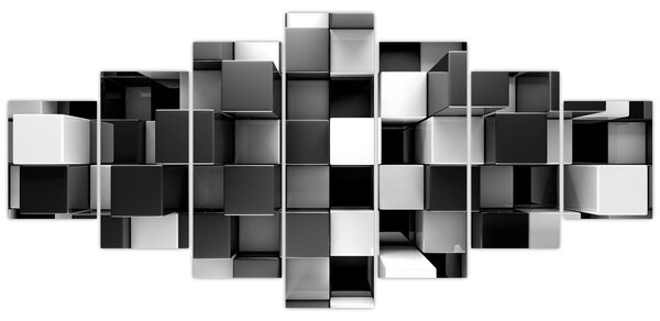 Obraz - Kostky (210x100 cm)