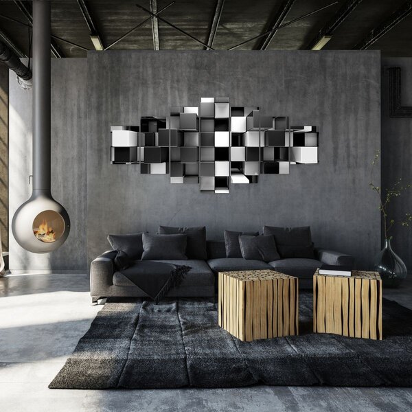 Obraz - Kostky (210x100 cm)