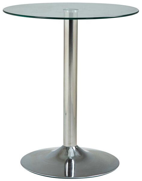 Stůl skleněný kulatý 1025033 - v70 x Ø60 cm - Transparentní / sklo
