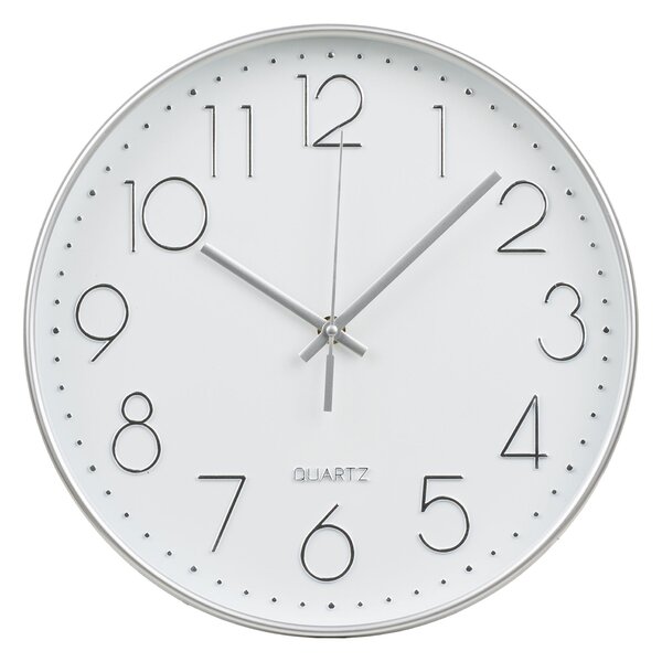 Nástěnné hodiny Laveria (stříbrná). Akce -25%